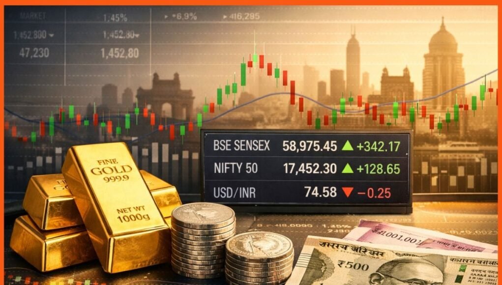 Gold and Silver Prices in India Close Higher Today: Market Close Rates, Intraday Movement and Price Analysis