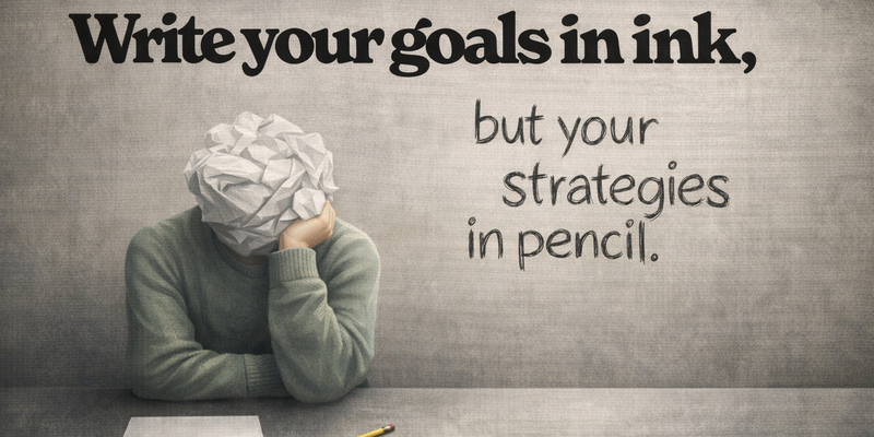 Write Goals in Ink, Strategies in Pencil: The Mindset That Wins