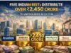 India’s Big 5 REITs distribute over ₹2,450 crore to investors in Q3FY26